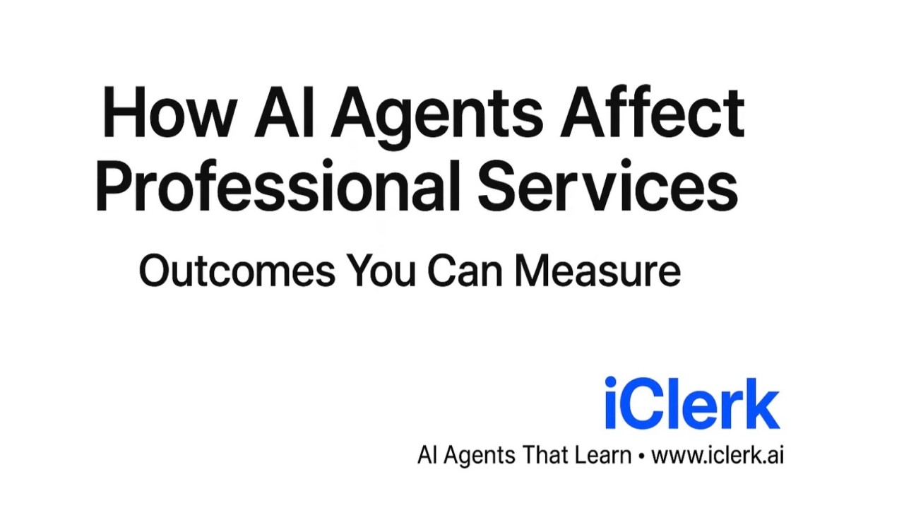 How AI Agents Affect Professional Services